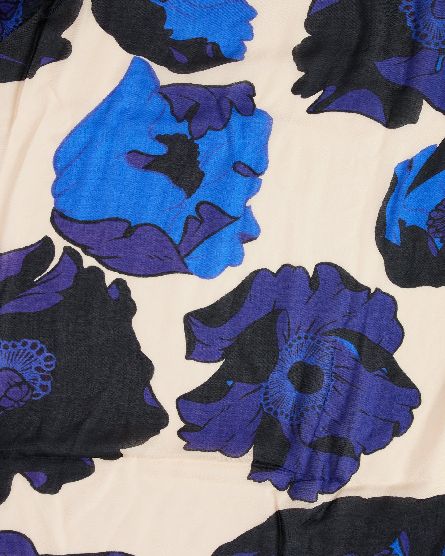 Foun Floral Scarf in Blue