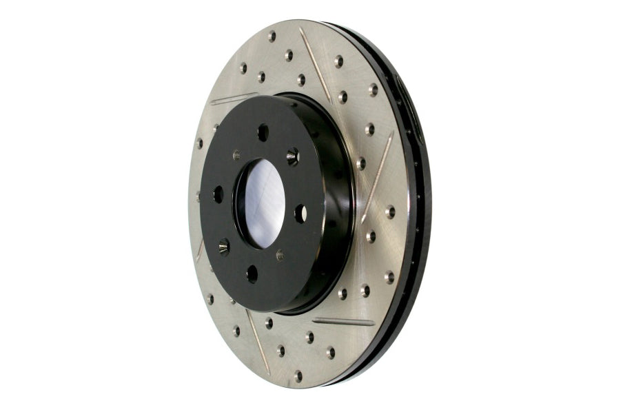 StopTech 2009-2019 Nissan 370Z SportStop Cryo Slotted & Drilled Front Left Rotor (st127.42100CR)