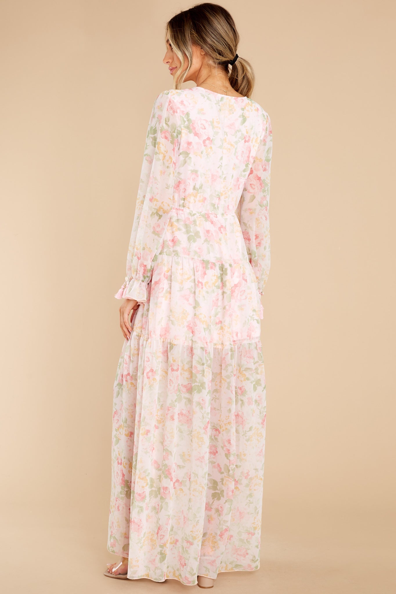 Everlasting Joy Pink Multi Floral Print Maxi Dress