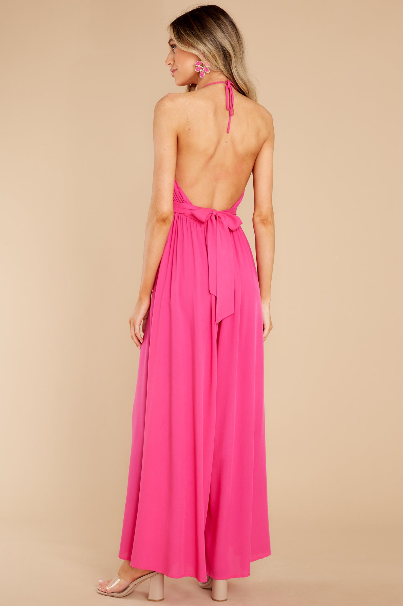Can't Get Any Better Fuchsia Jumpsuit