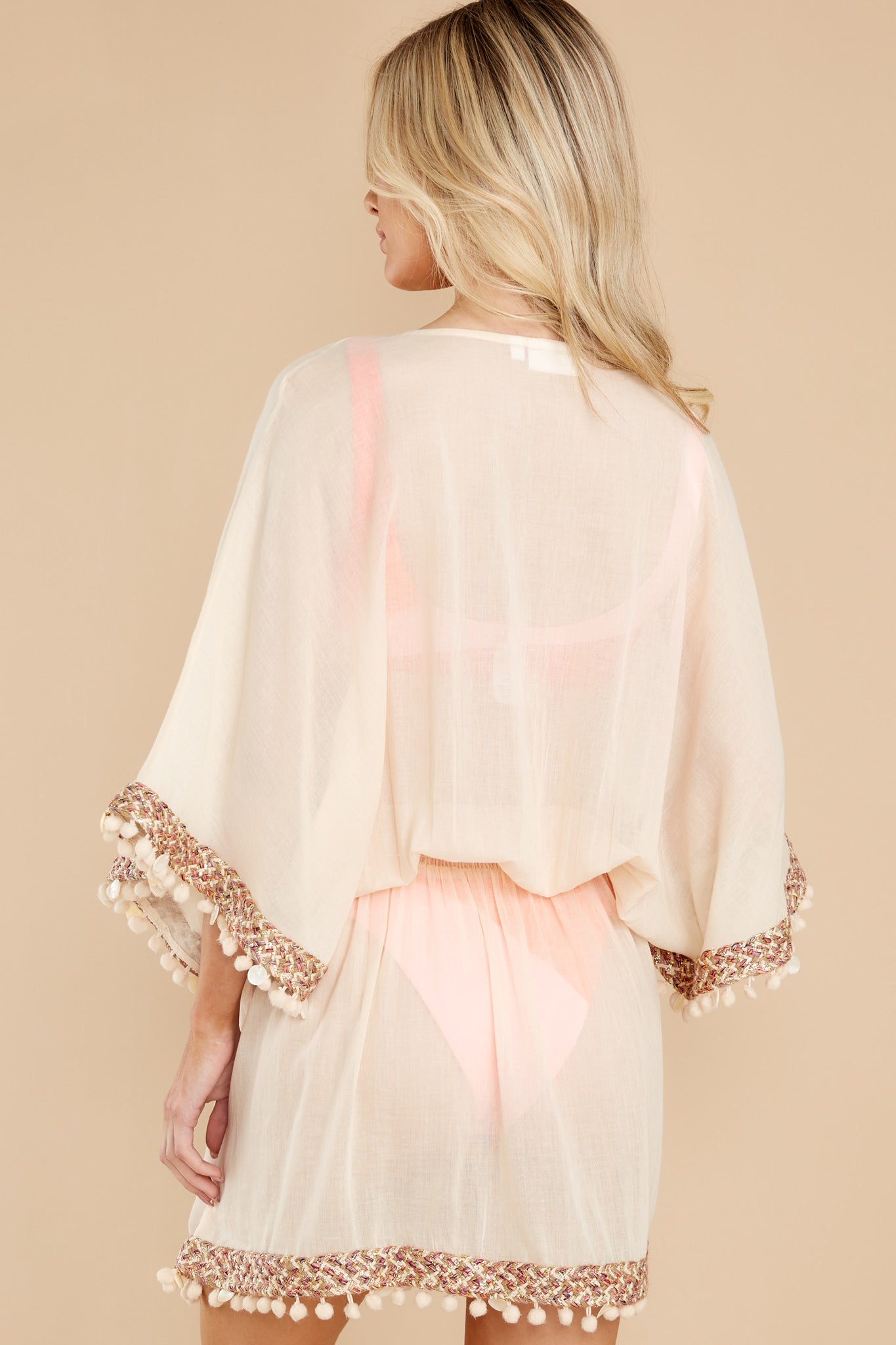 Just Go With It Beige Cover Up