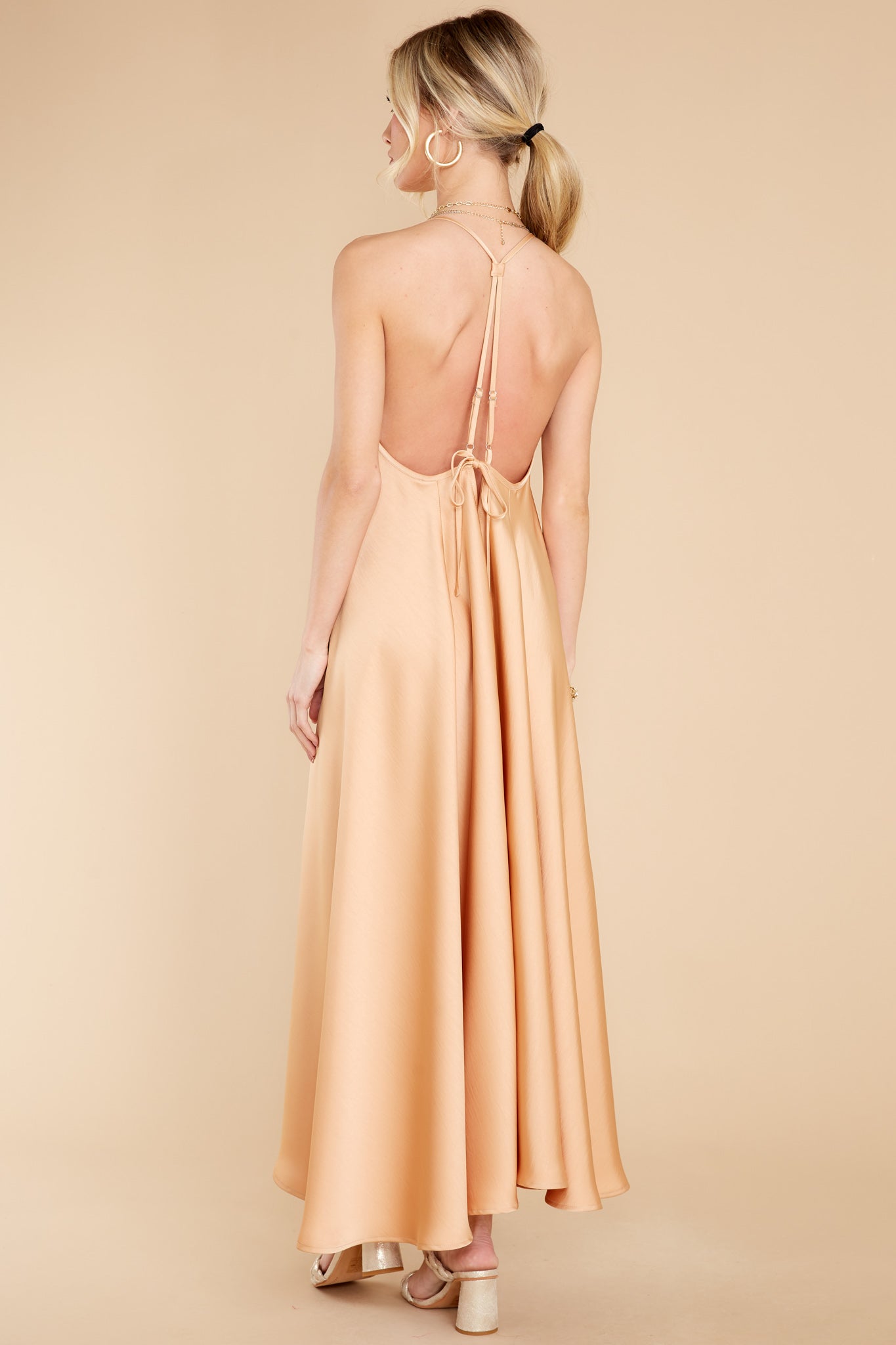 Priceless Gem Apricot Maxi Dress
