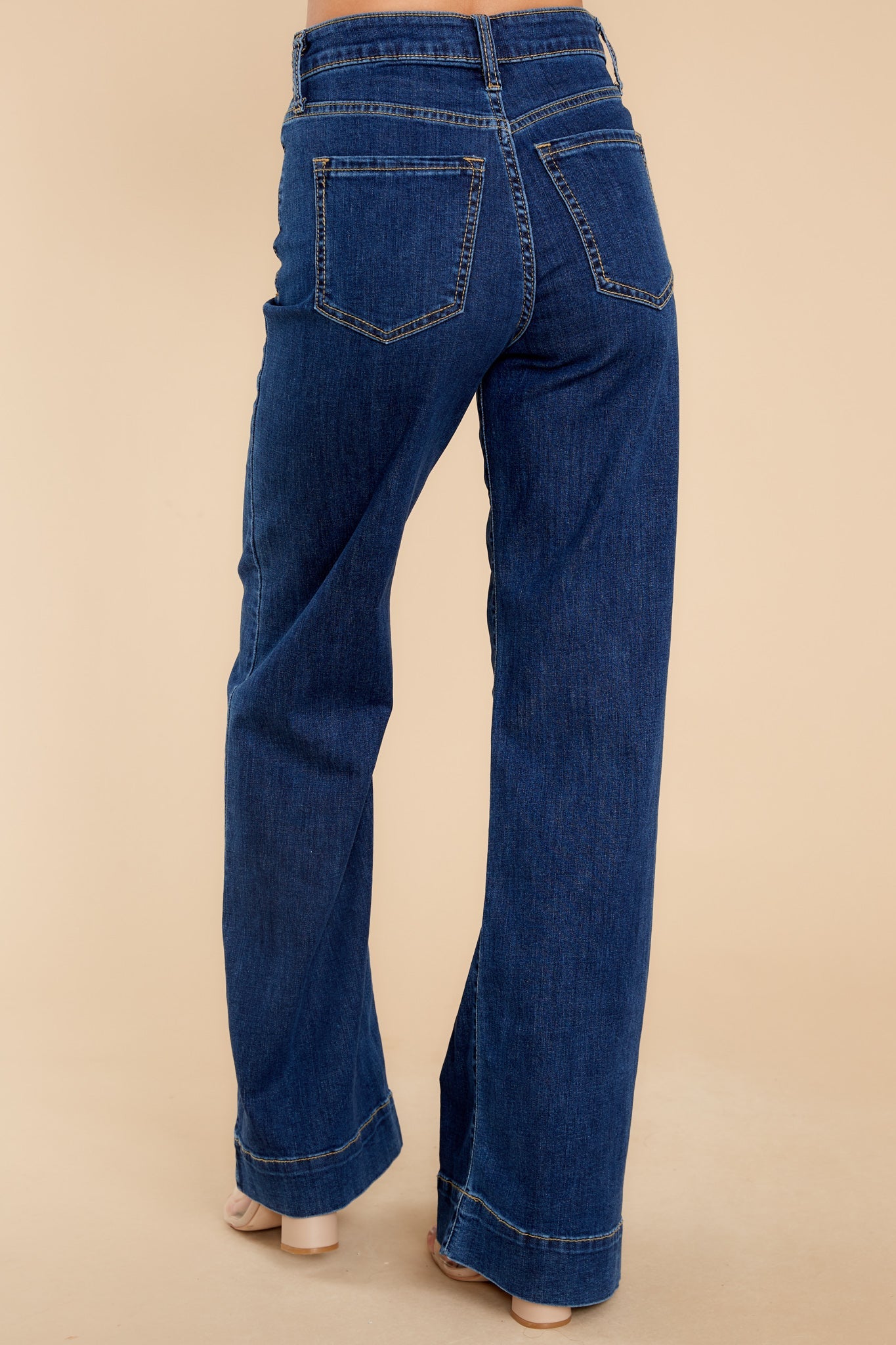Get On Board Dark Wash Flare Jeans