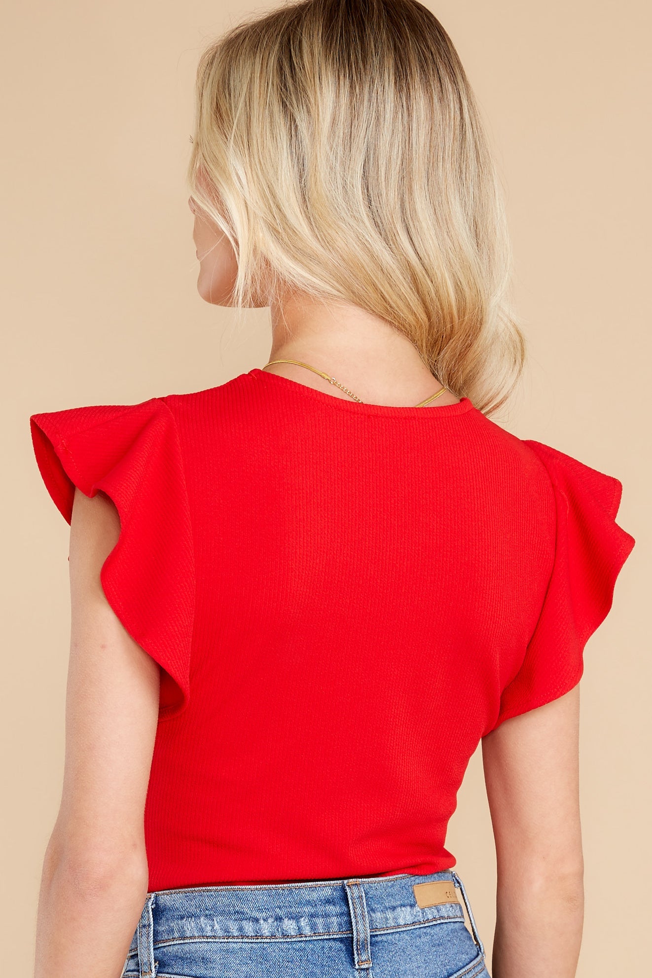 After Your Heart Red Bodysuit