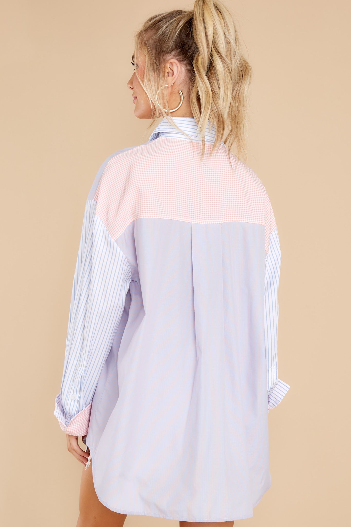 In The Long Run Lavender Colorblock Top