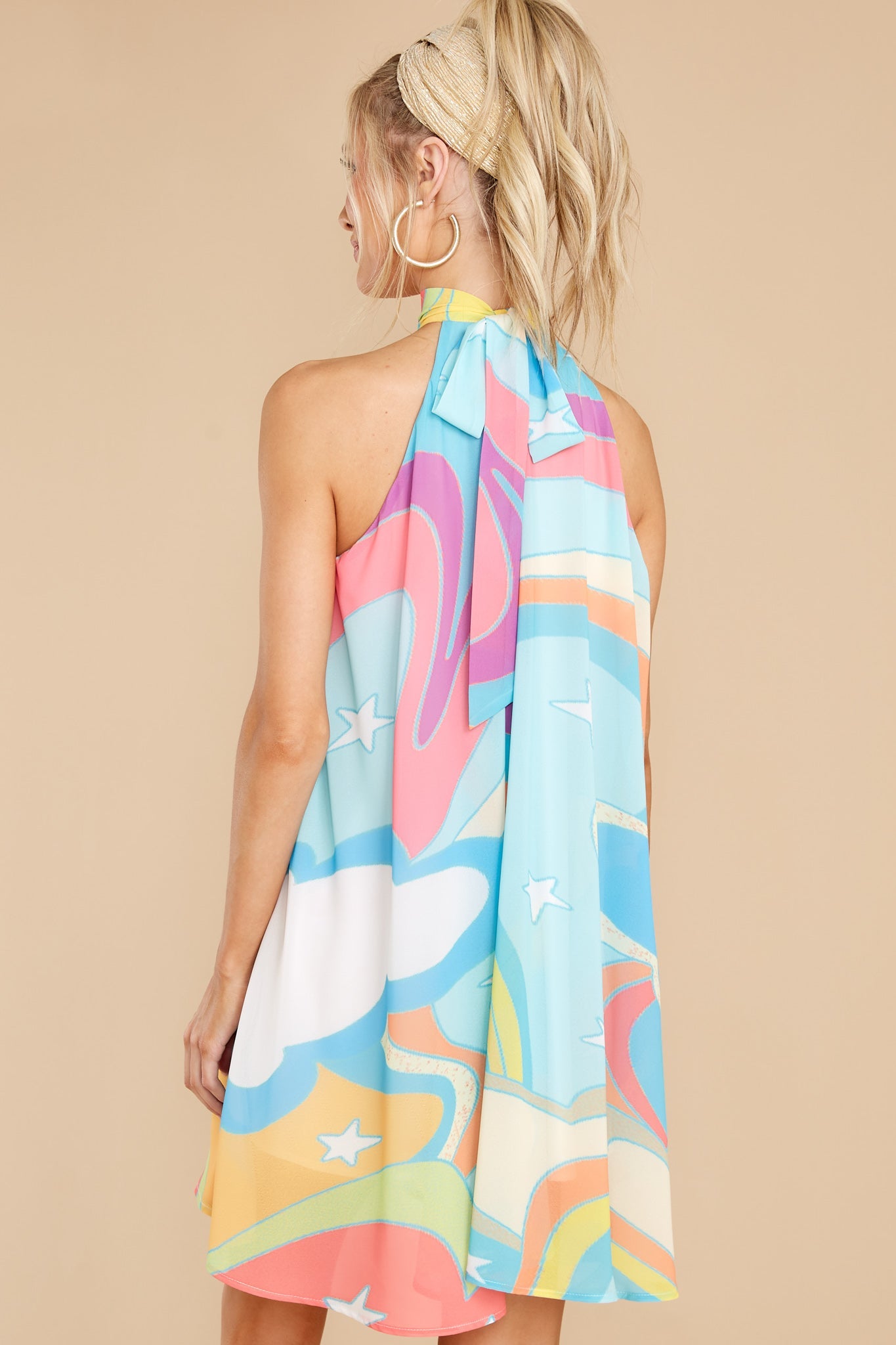 Dreams And Dreamers Pale Blue Multi Dress