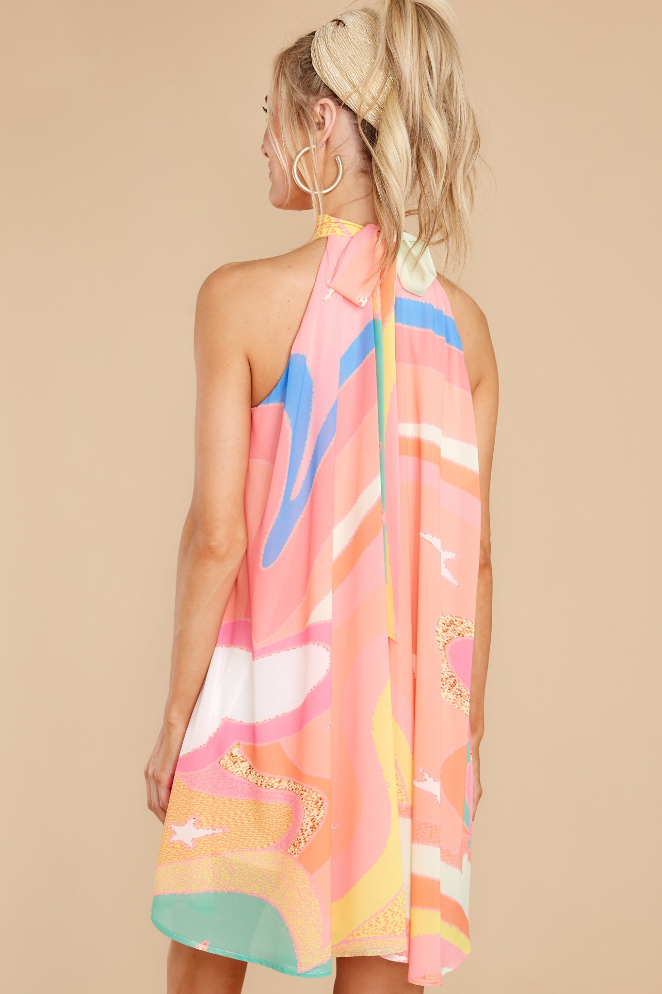 Dreams And Dreamers Peach Pink Multi Dress