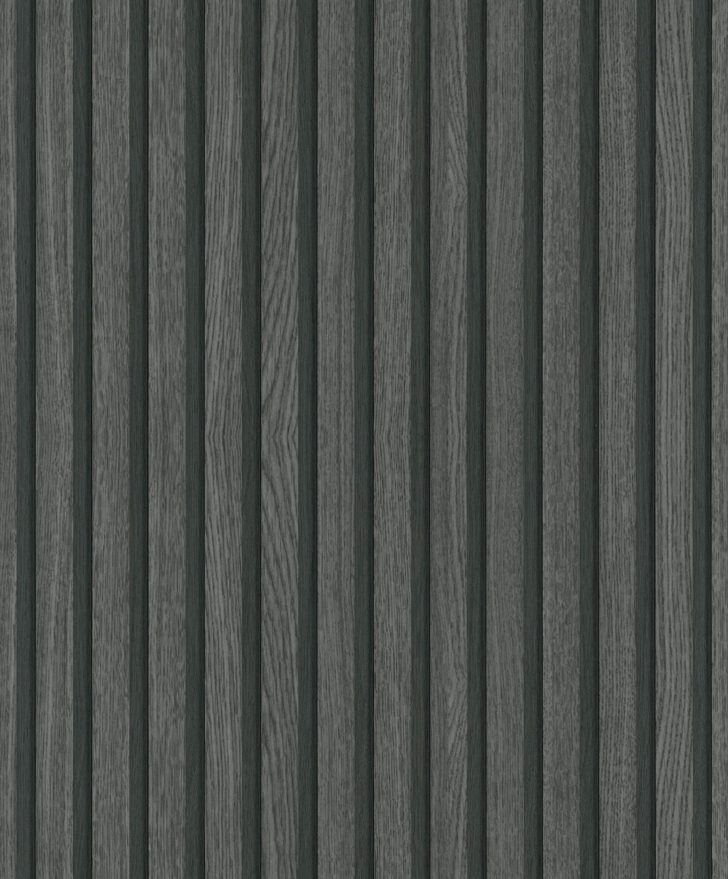 Sample Wood Stripe Black/Anthracite Wallpaper from Eden Collection by Galerie Wallcoverings