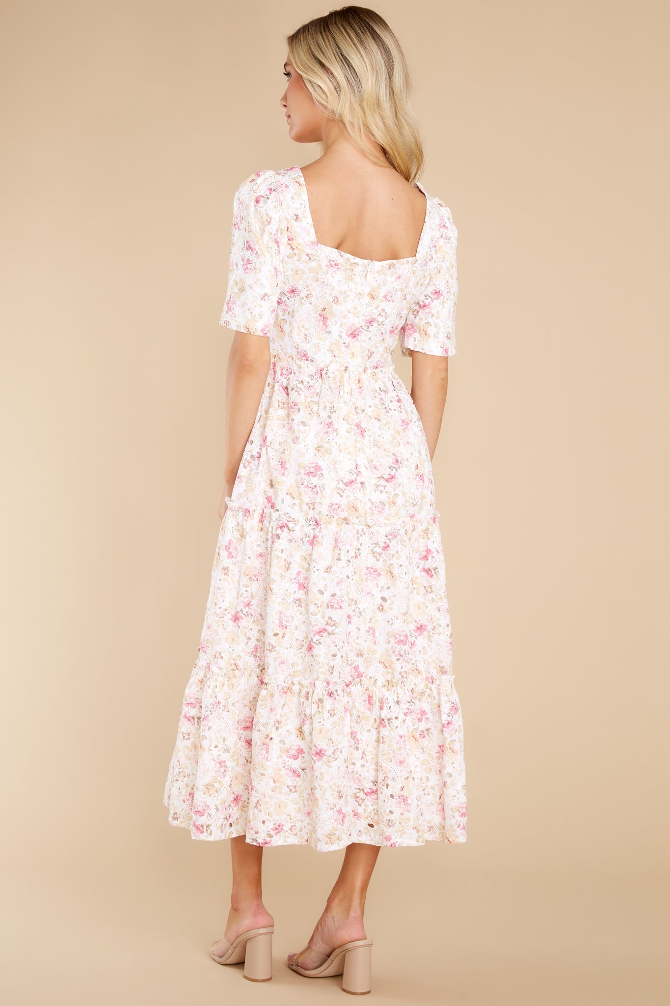 Keeping My Fingers Crossed Ivory Multi Dress