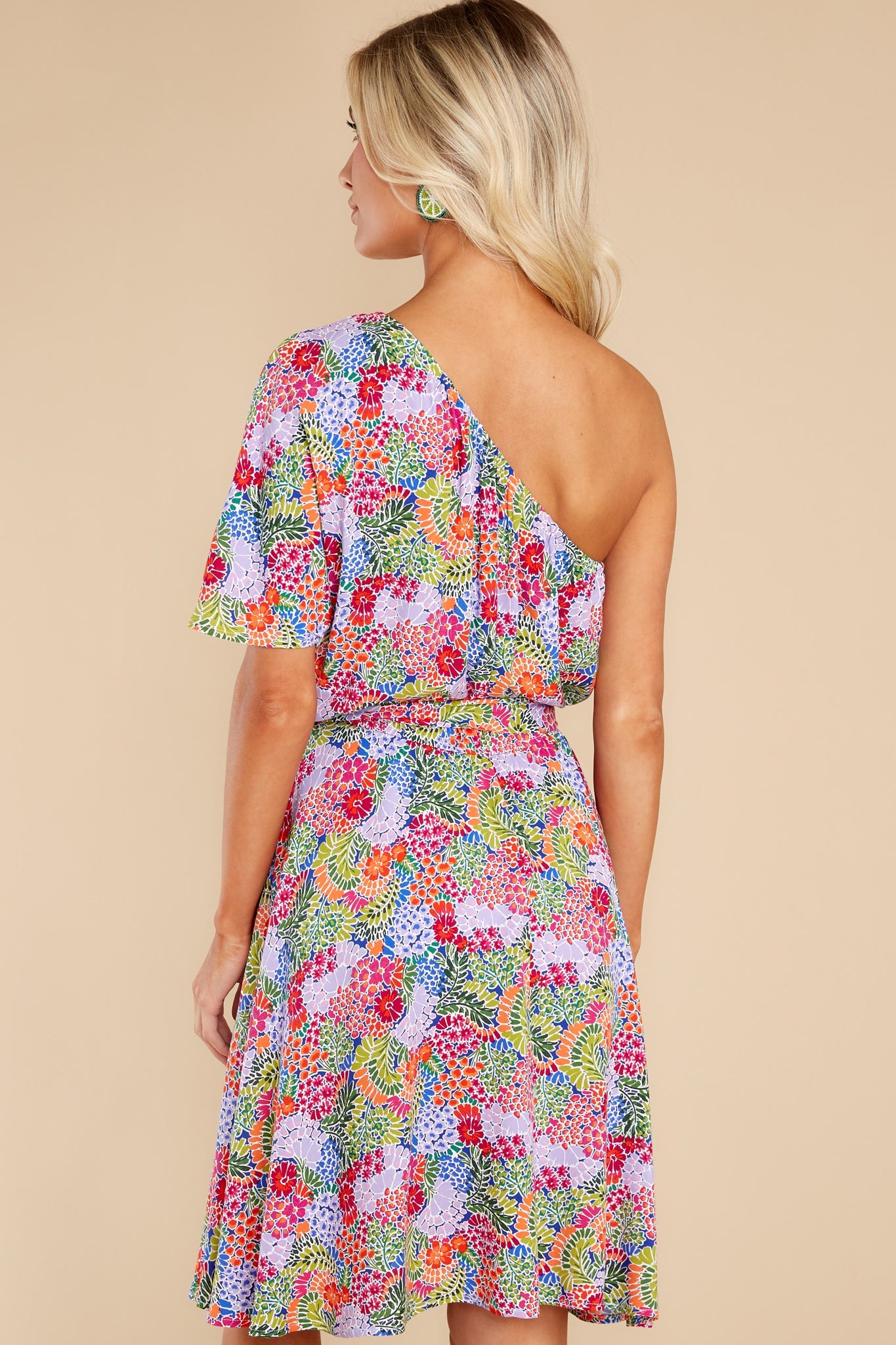 Good Times Ahead Lavender Floral Print Dress