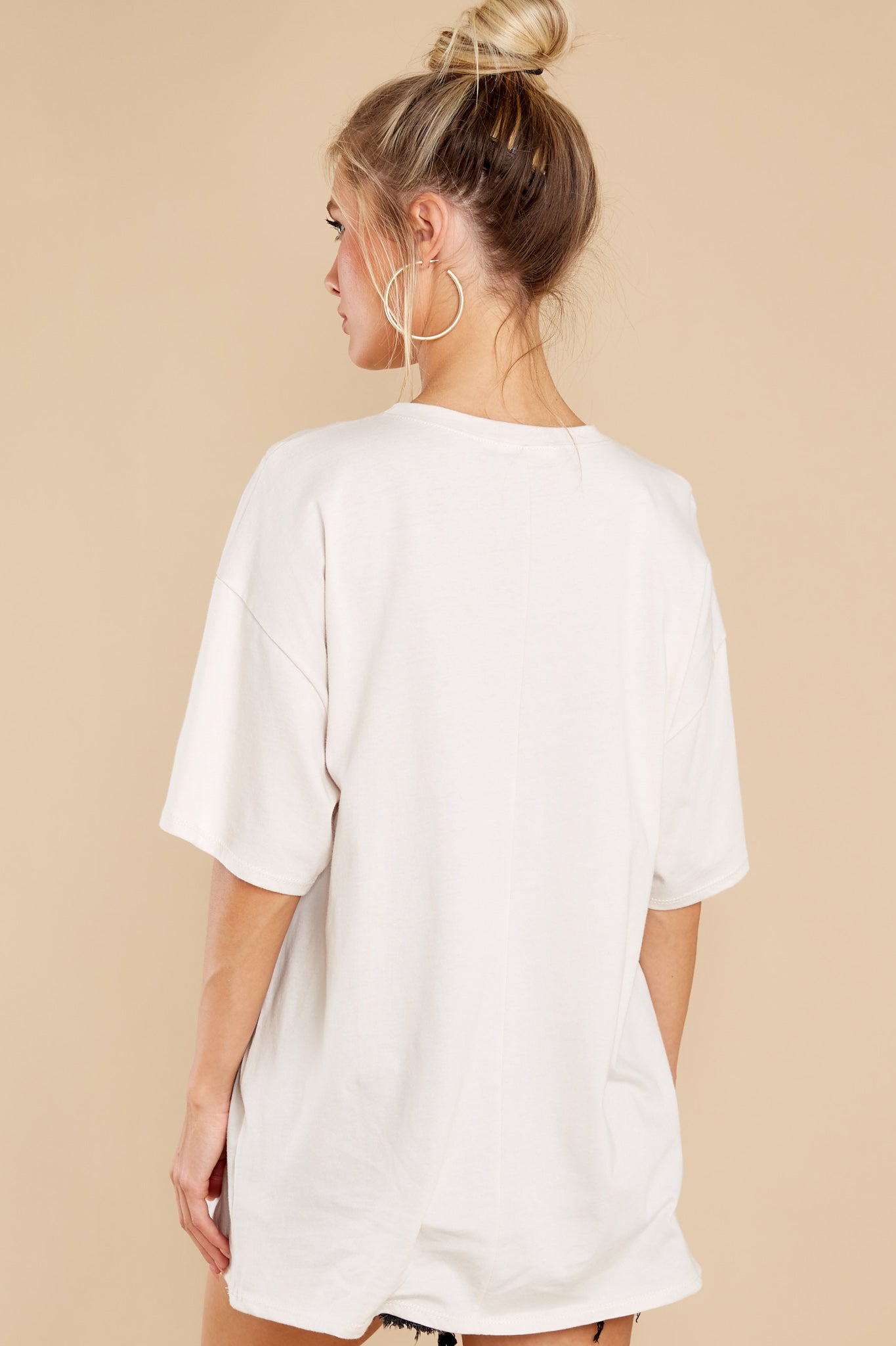 Can't Stop Smiling White Graphic Tee
