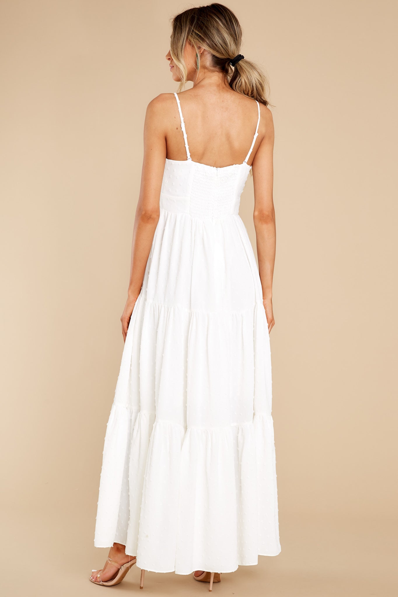 Flow With The Breeze White Maxi Dress