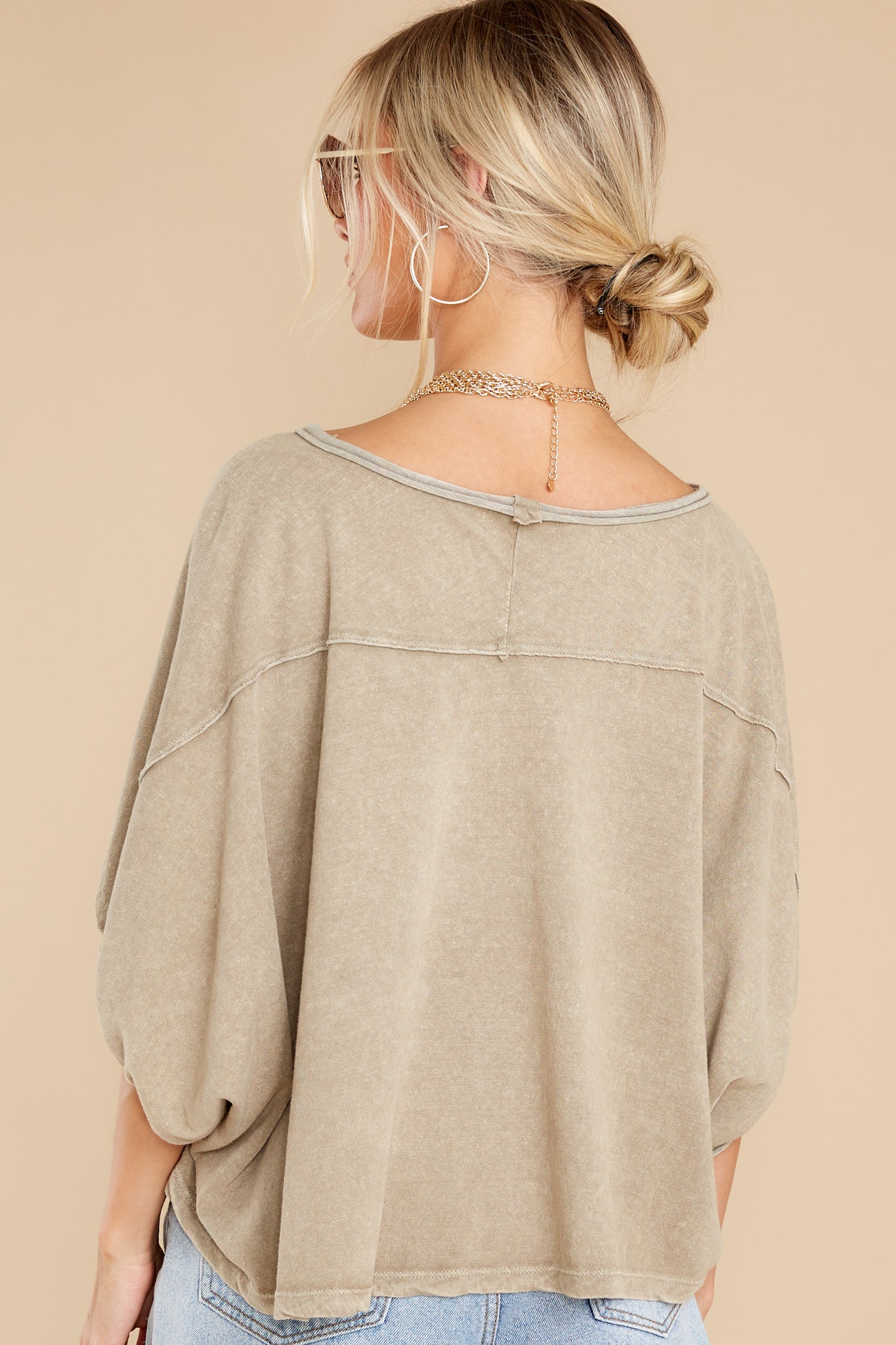 Make New Friends Light Mocha Top