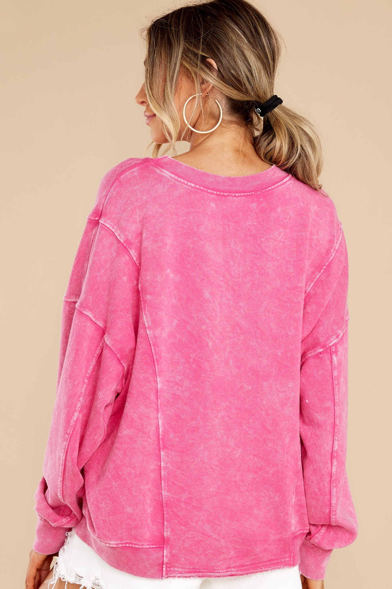 By The Water Fuchsia Sweatshirt