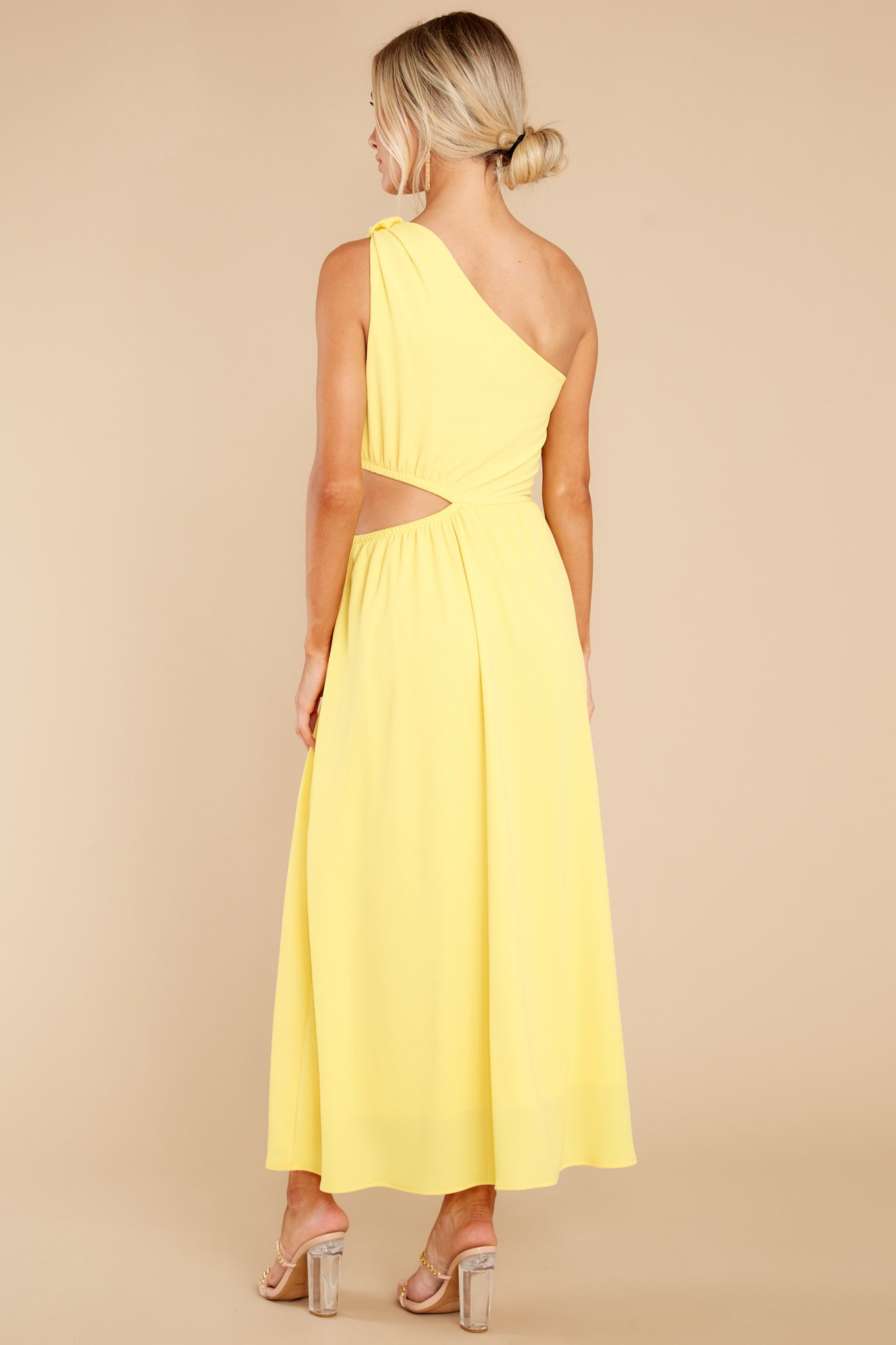 Lovely Dances Yellow Maxi Dress