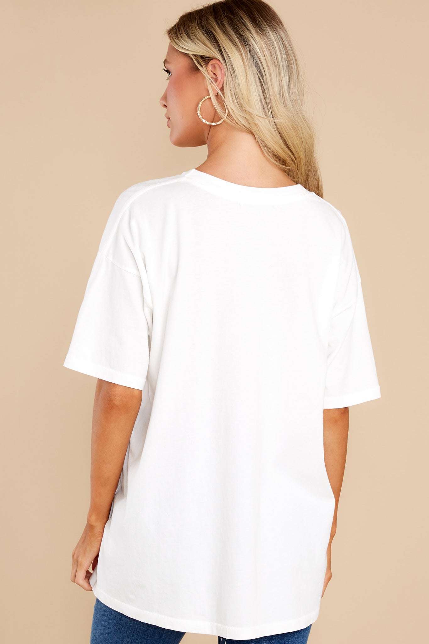 Lionel Richie Hello Vintage White Merch Tee