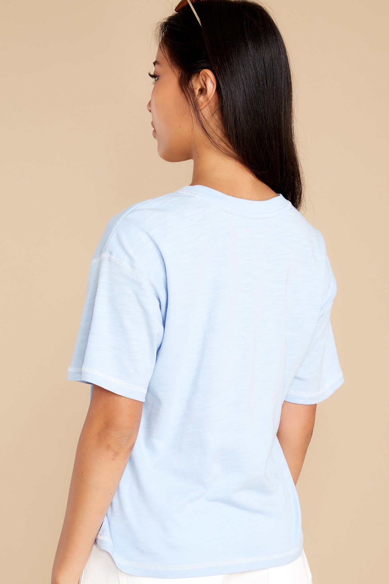 A Perfect Mix Light Blue Tee
