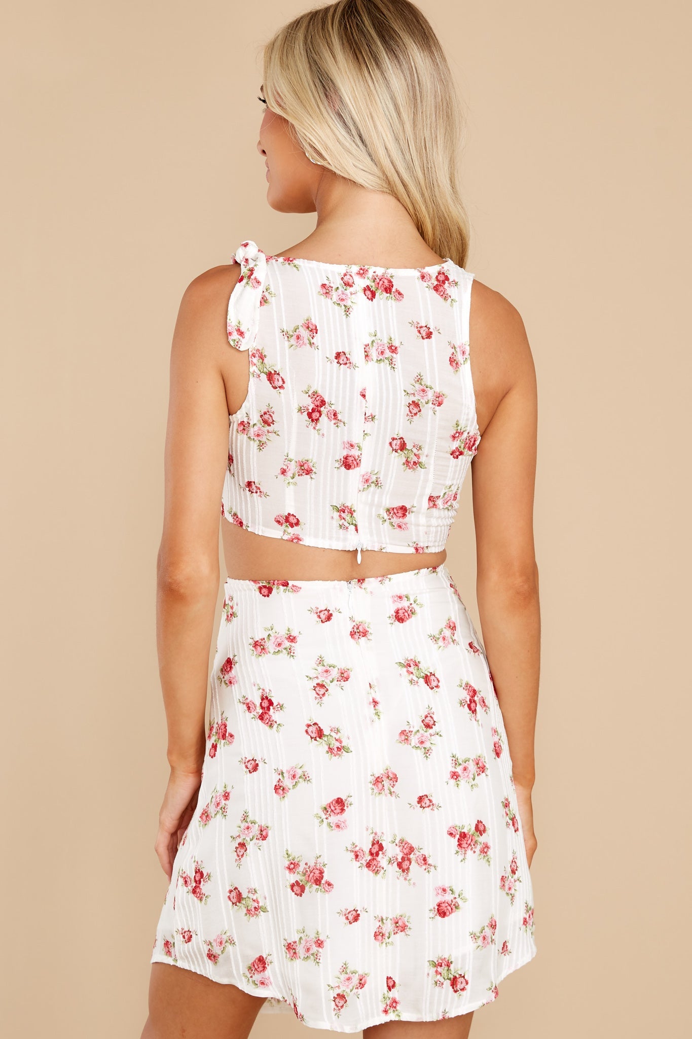 Meadow Memories White Floral Print Dress
