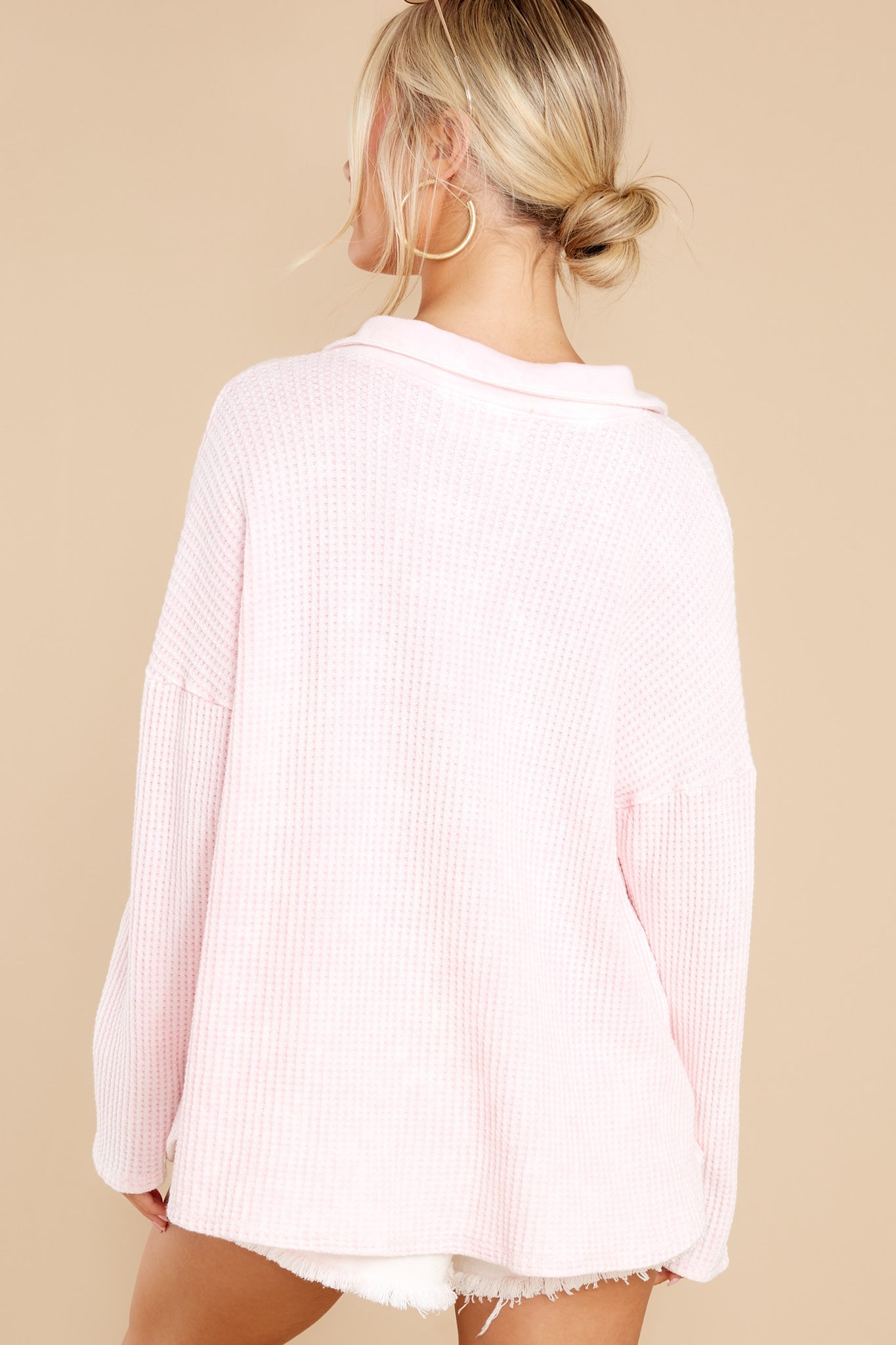 In Her Spare Time Light Pink Top