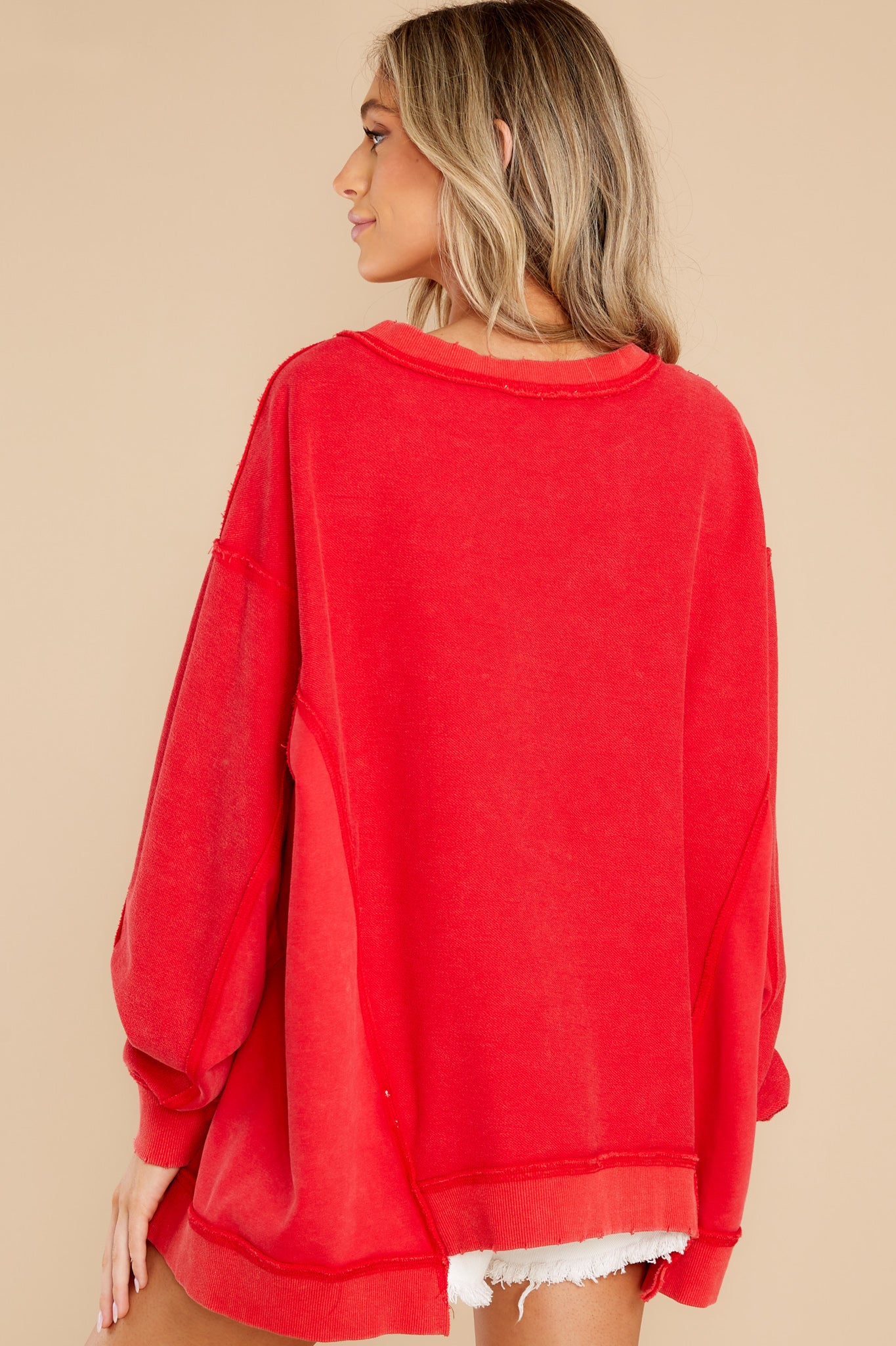 Don't Sweat It Red Sweatshirt