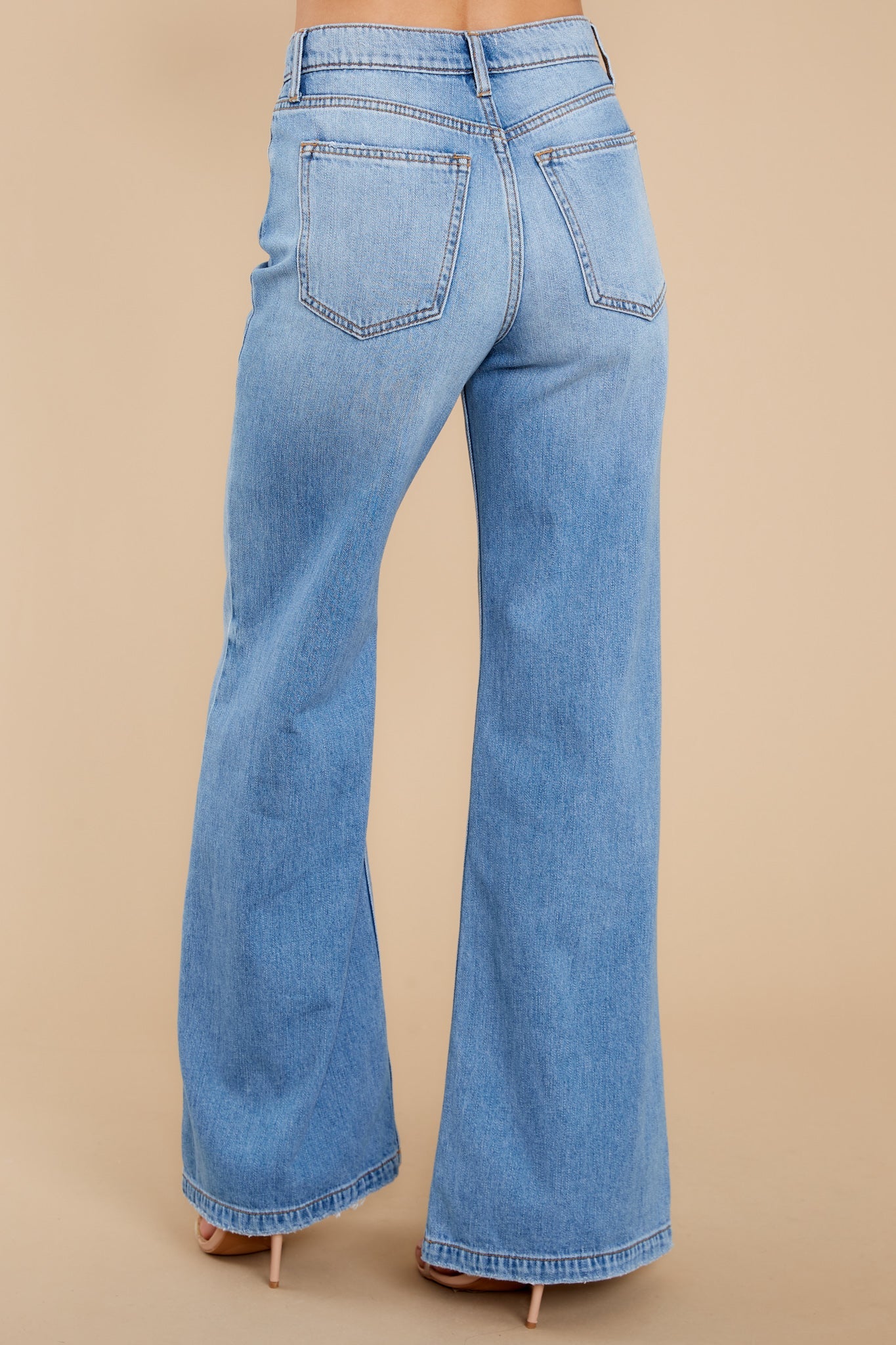 Another Jam Session Medium Wash Wide Leg Jeans