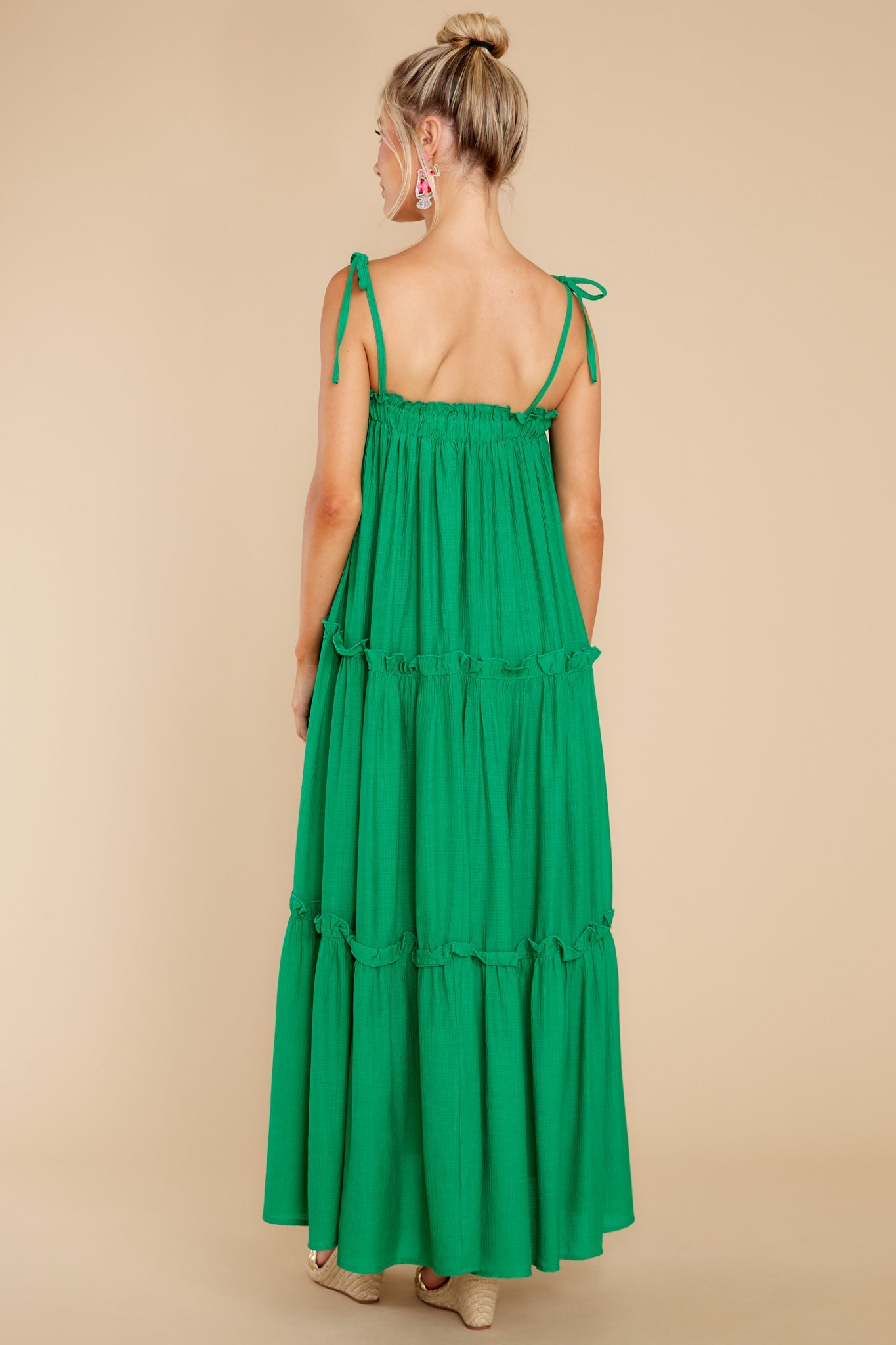 Light Up The Room Kelly Green Maxi Dress