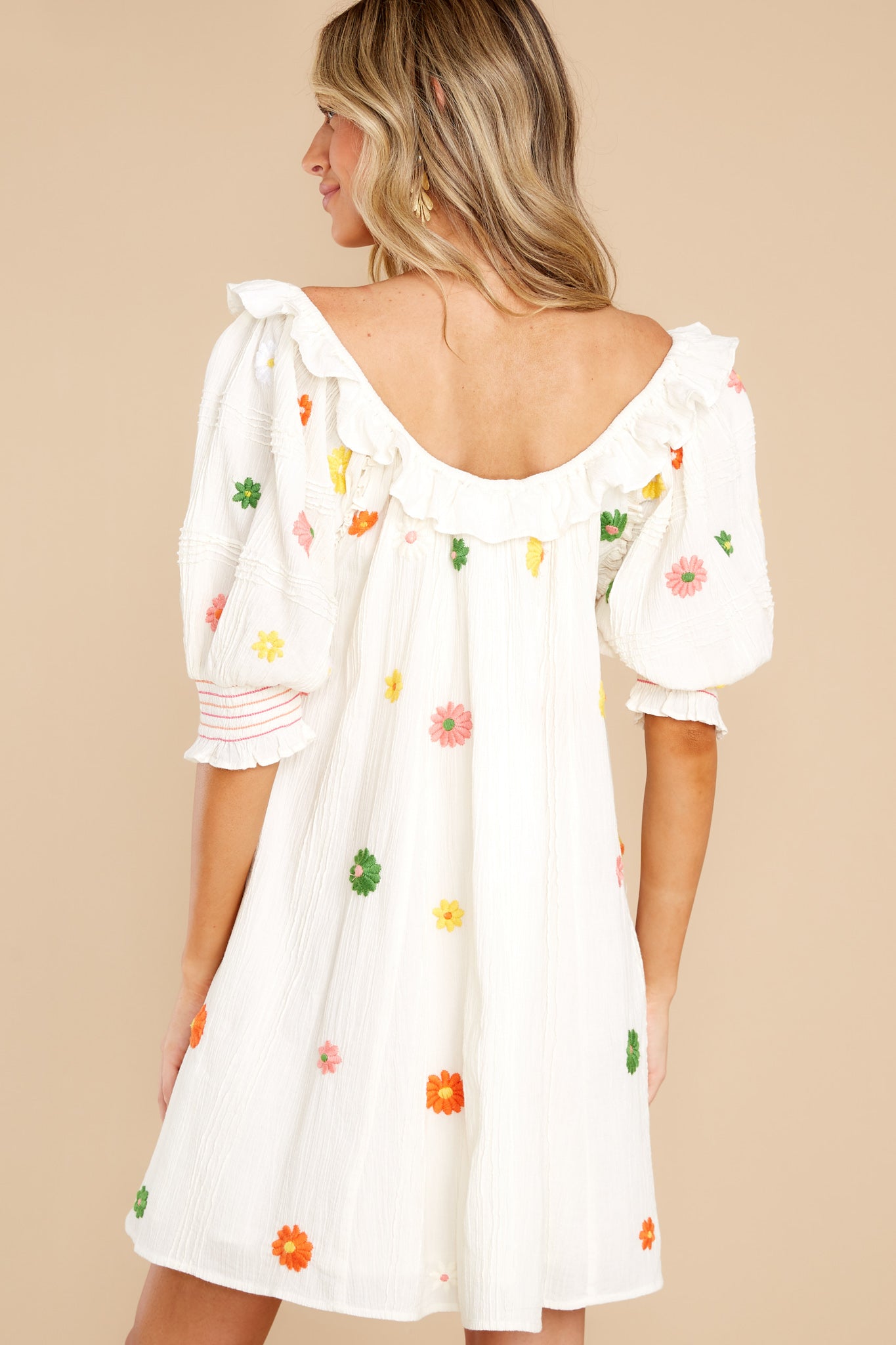 Eleanor Natural Mini Dress