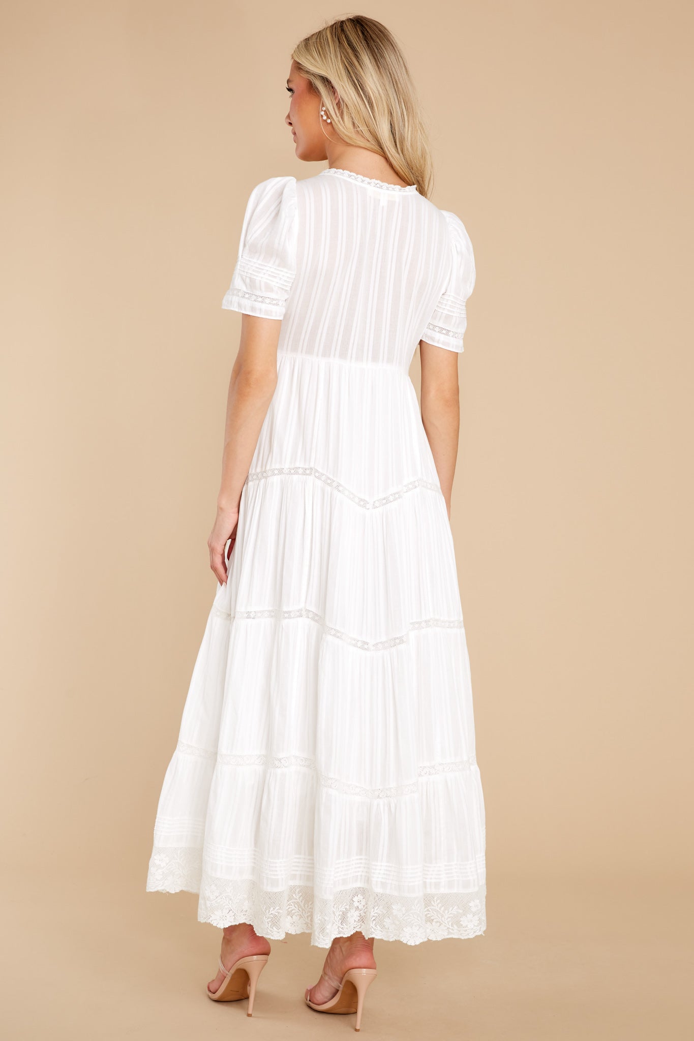Nessie White Maxi Dress
