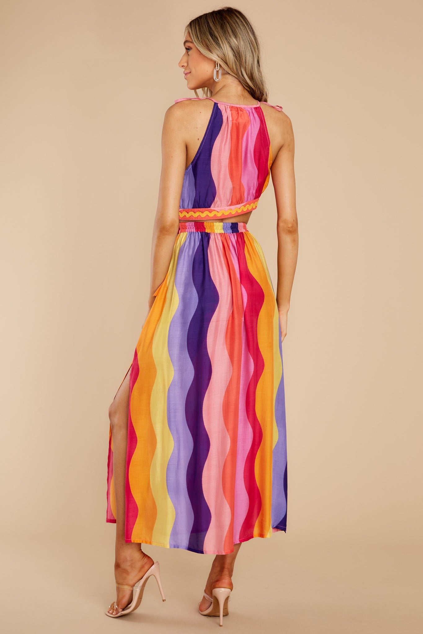 Janet Capri Multicolor Long Dress