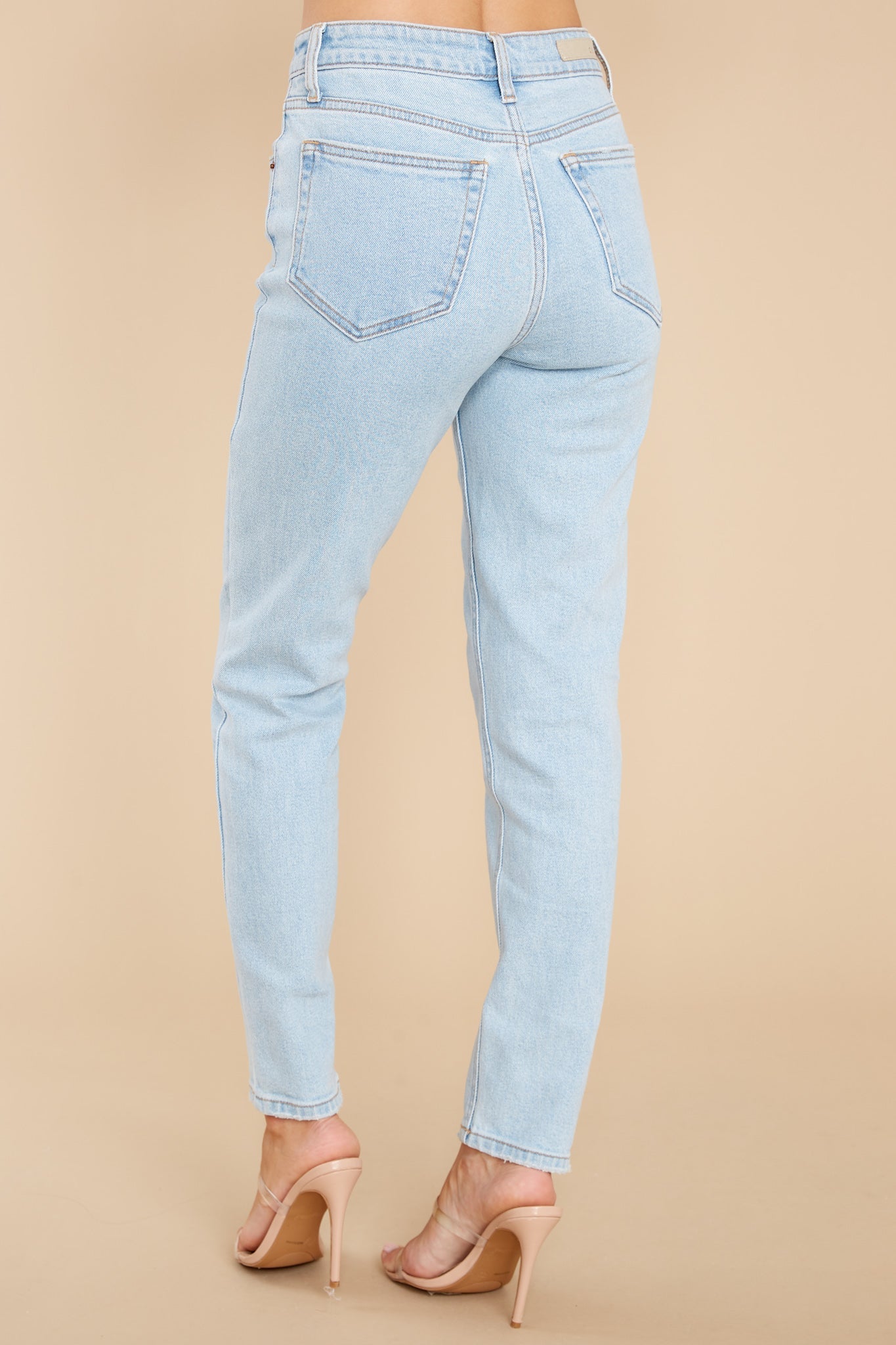 Follow Her Journey Light Wash Straight Jeans
