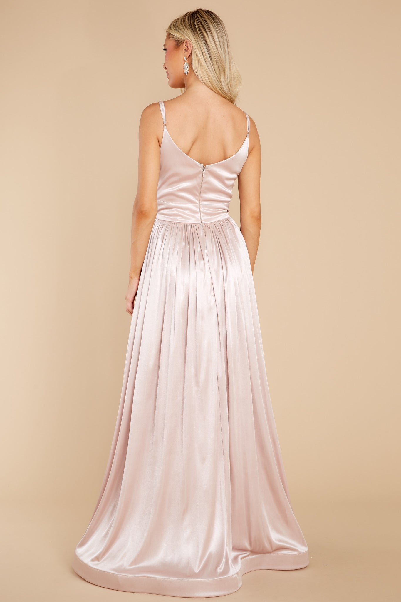 Catch The Wind Champagne Maxi Dress