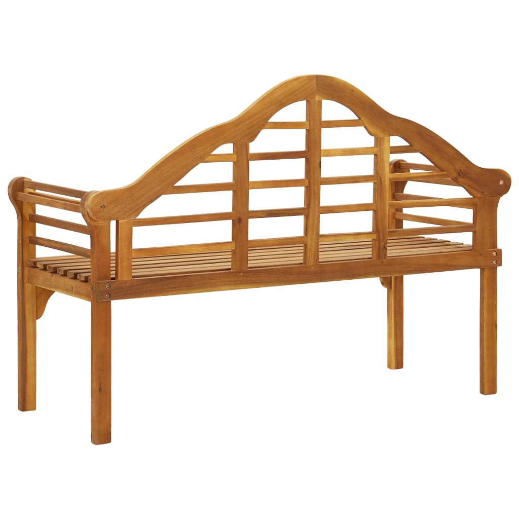 Gartenbank 135 cm Massivholz Akazie