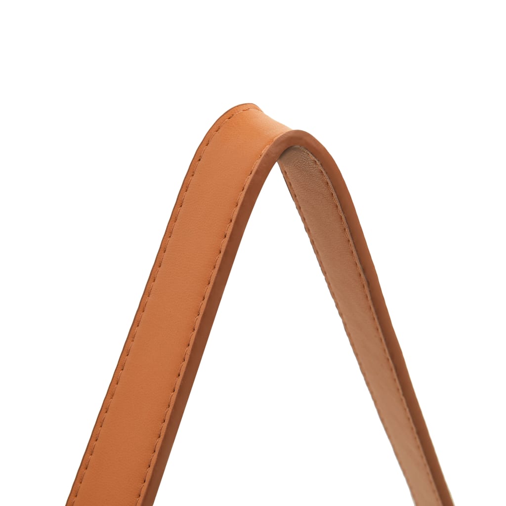 Wandspiegel mit Riemen 50 cm Silbern