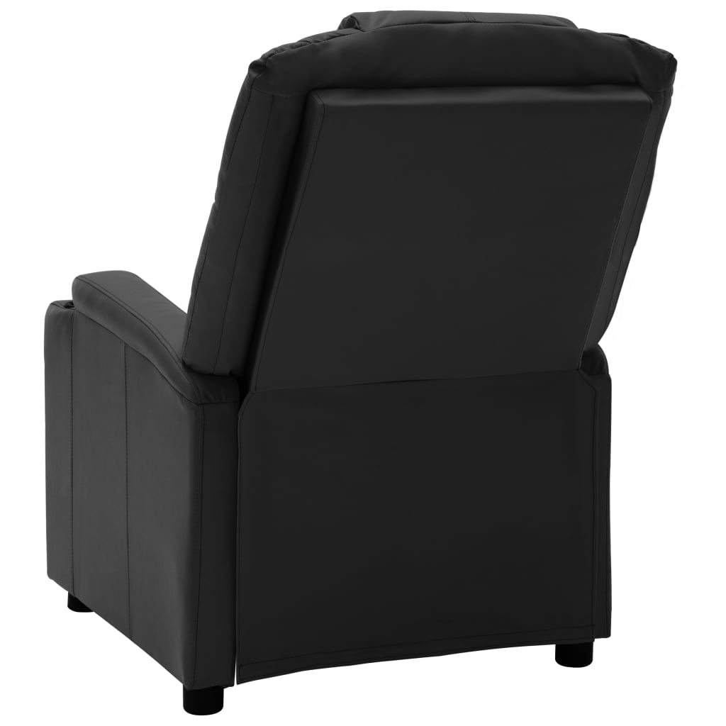Massagesessel Schwarz Kunstleder