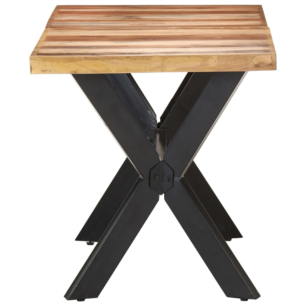 Esstisch 140x70x75 cm Massivholz mit Palisander-Finish