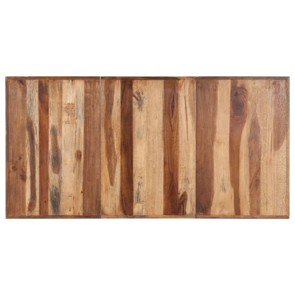 Esstisch 160x80x75 cm Massivholz mit Palisander-Finish
