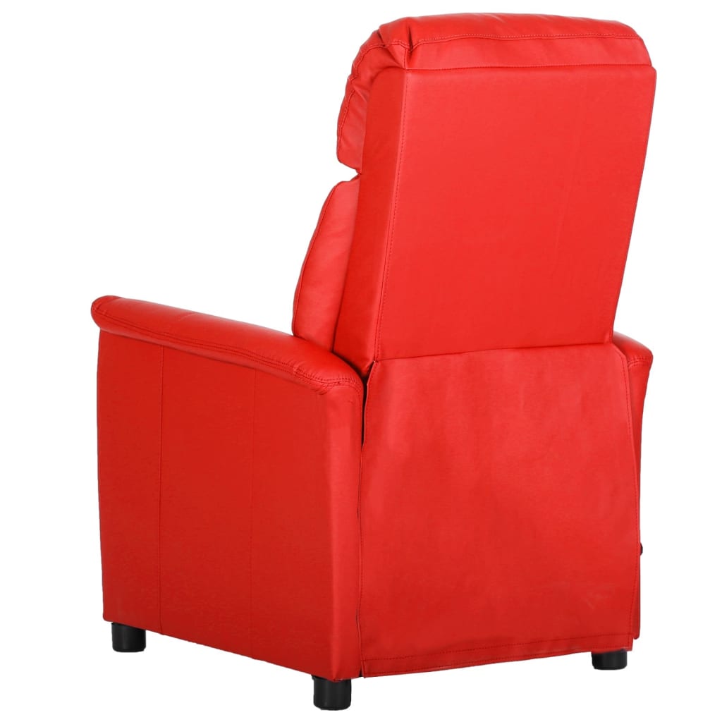 Massagesessel Rot Kunstleder