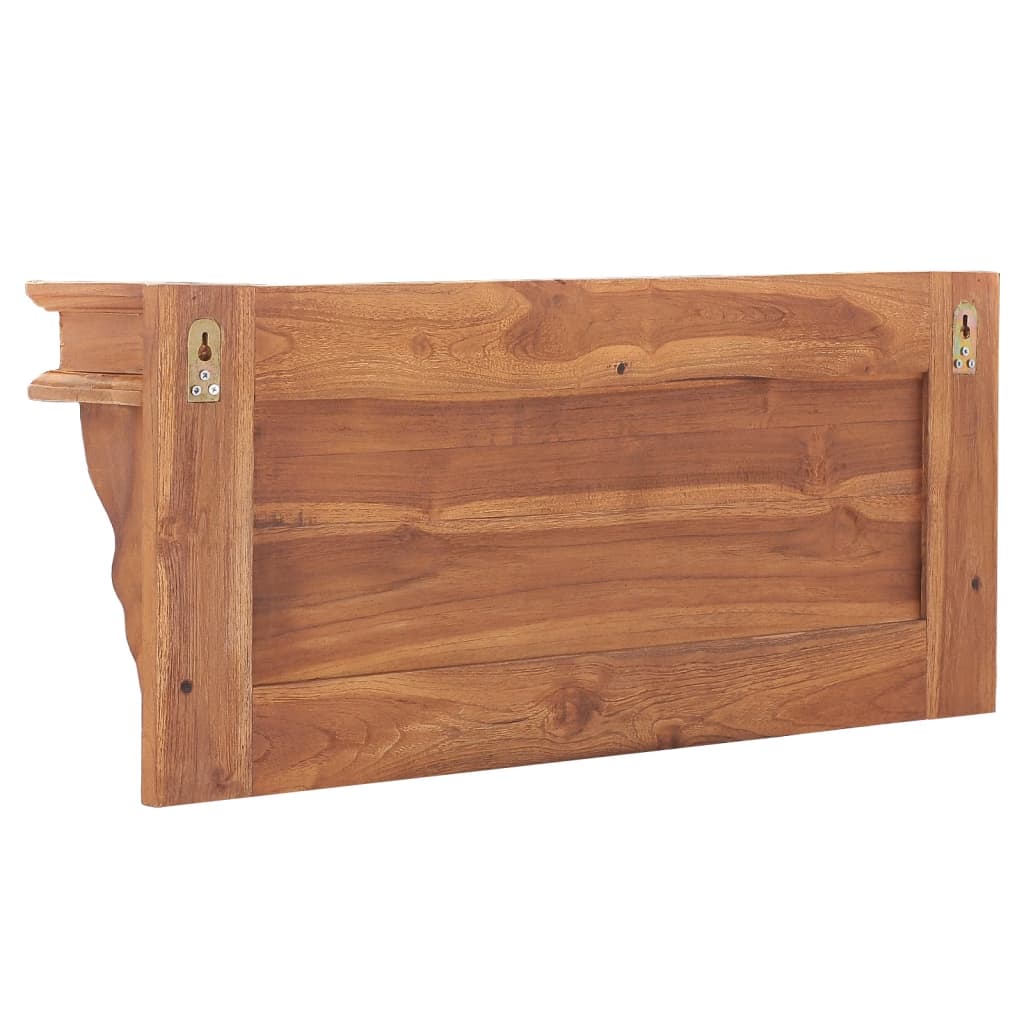Wandgarderobe 80x16,5x35 cm Massivholz Teak