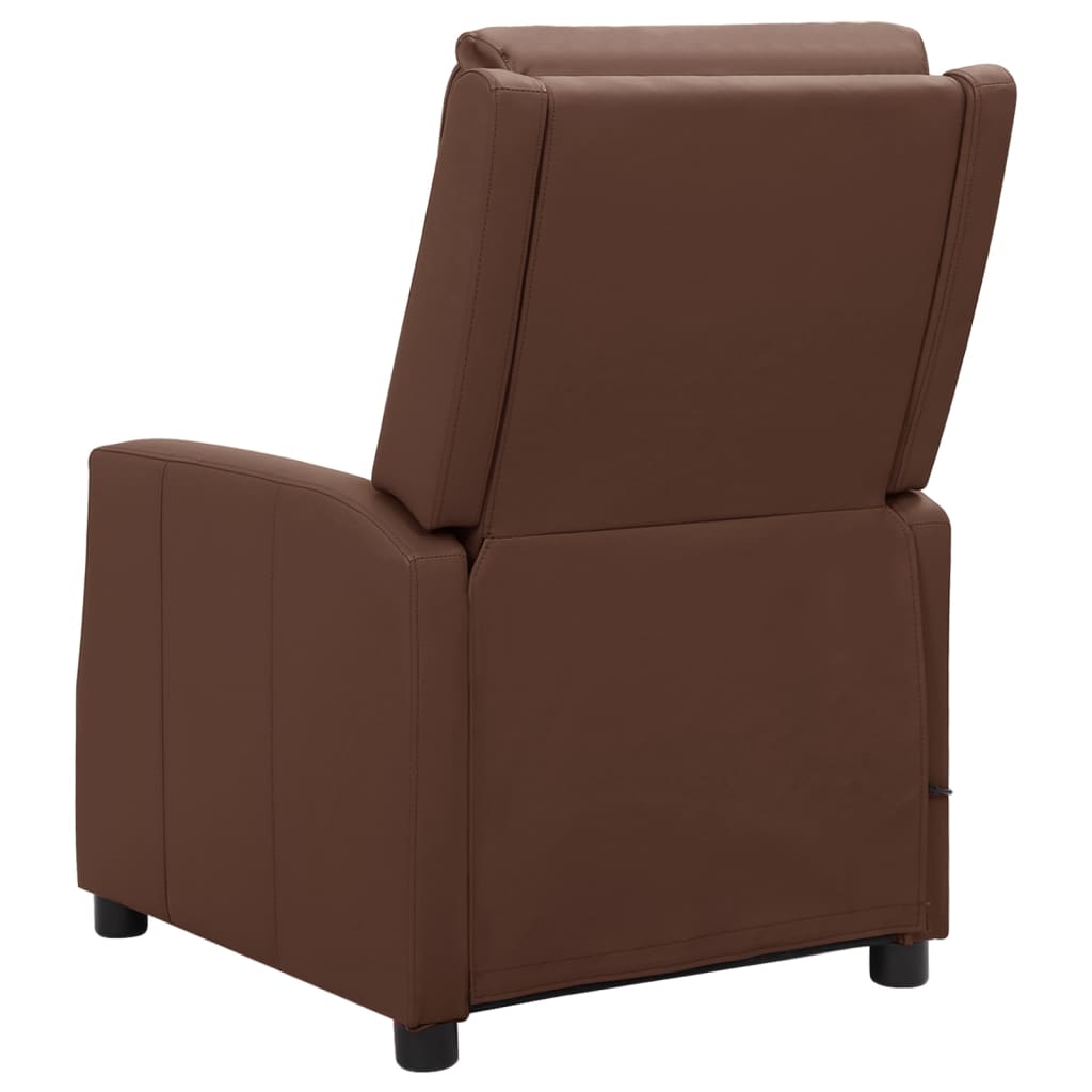 Massagesessel Braun Kunstleder