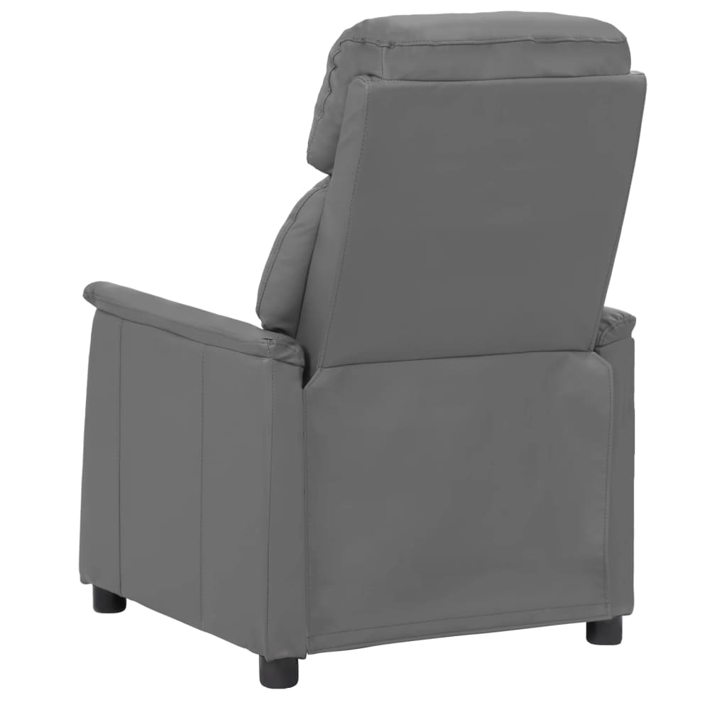 Massagesessel Grau Kunstleder