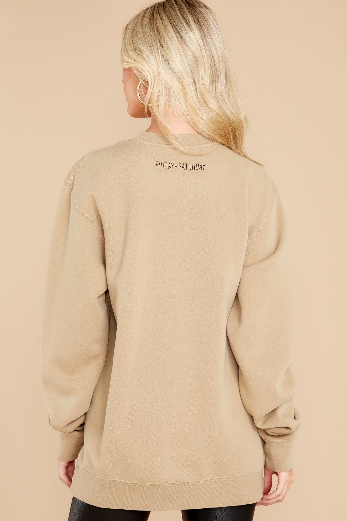 Creeping It Real Taupe Sweatshirt