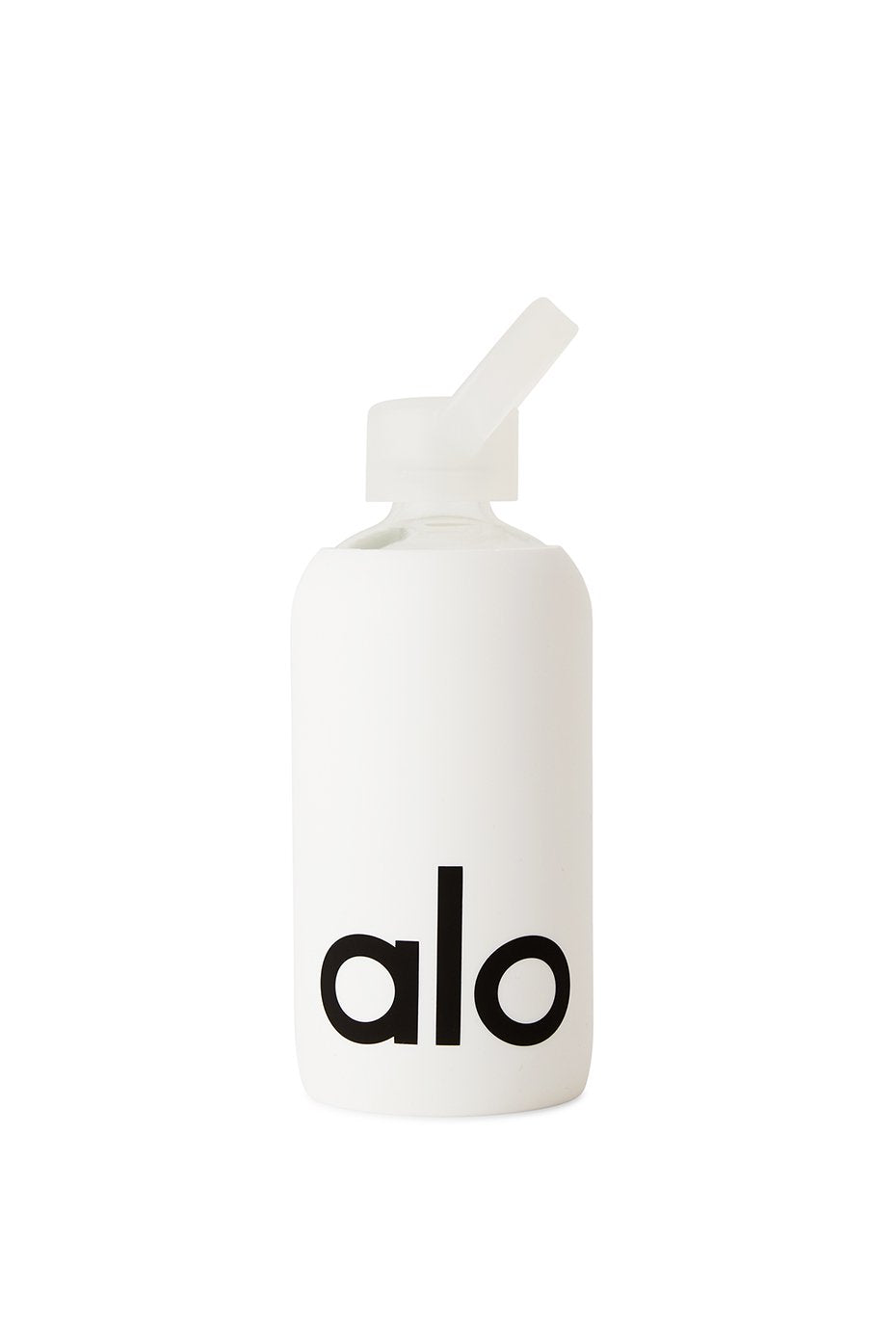 Alo Glass Water Bottle 500mL Bone qrack shop