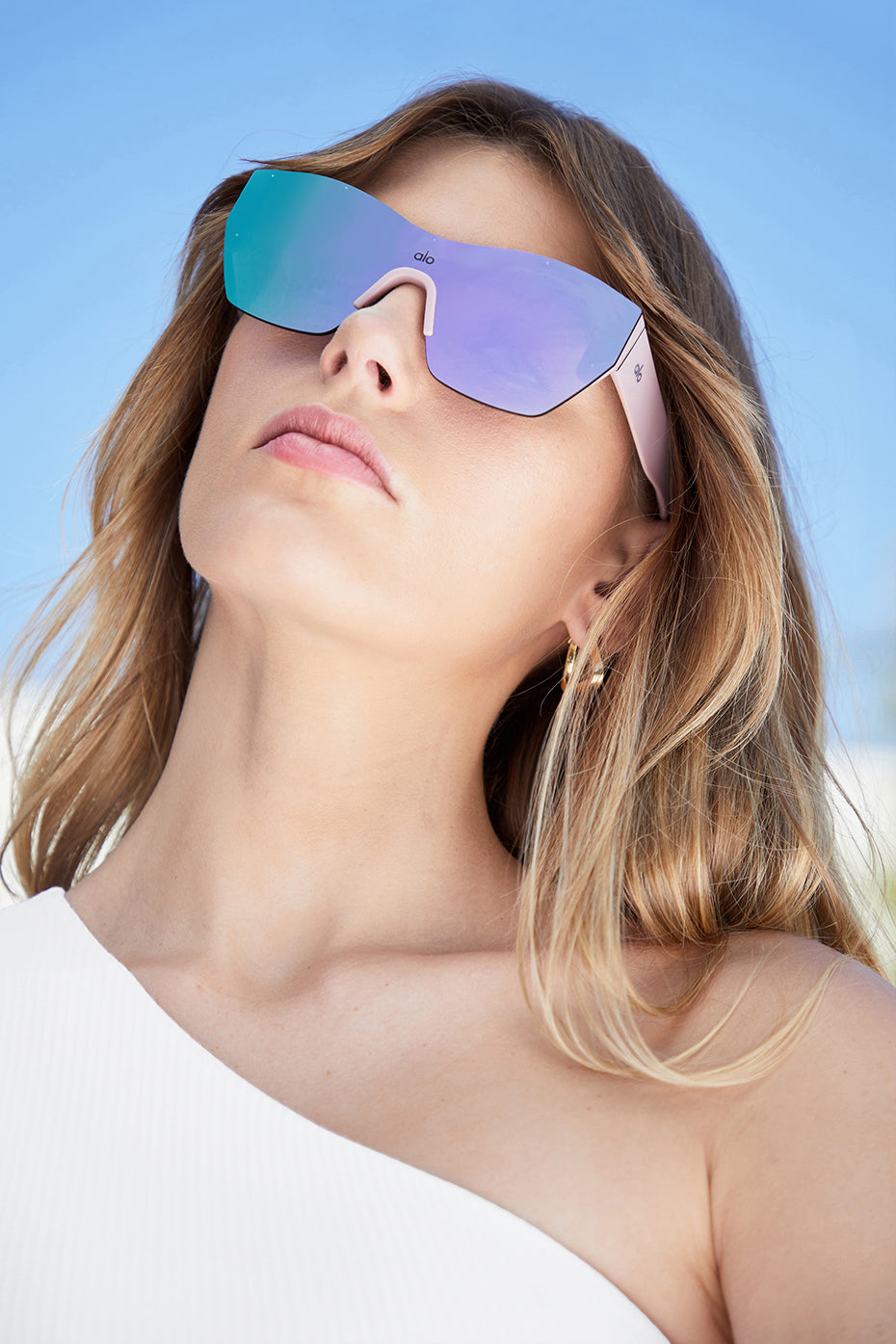 Stunner Sunglasses - Pink Mirror/Black