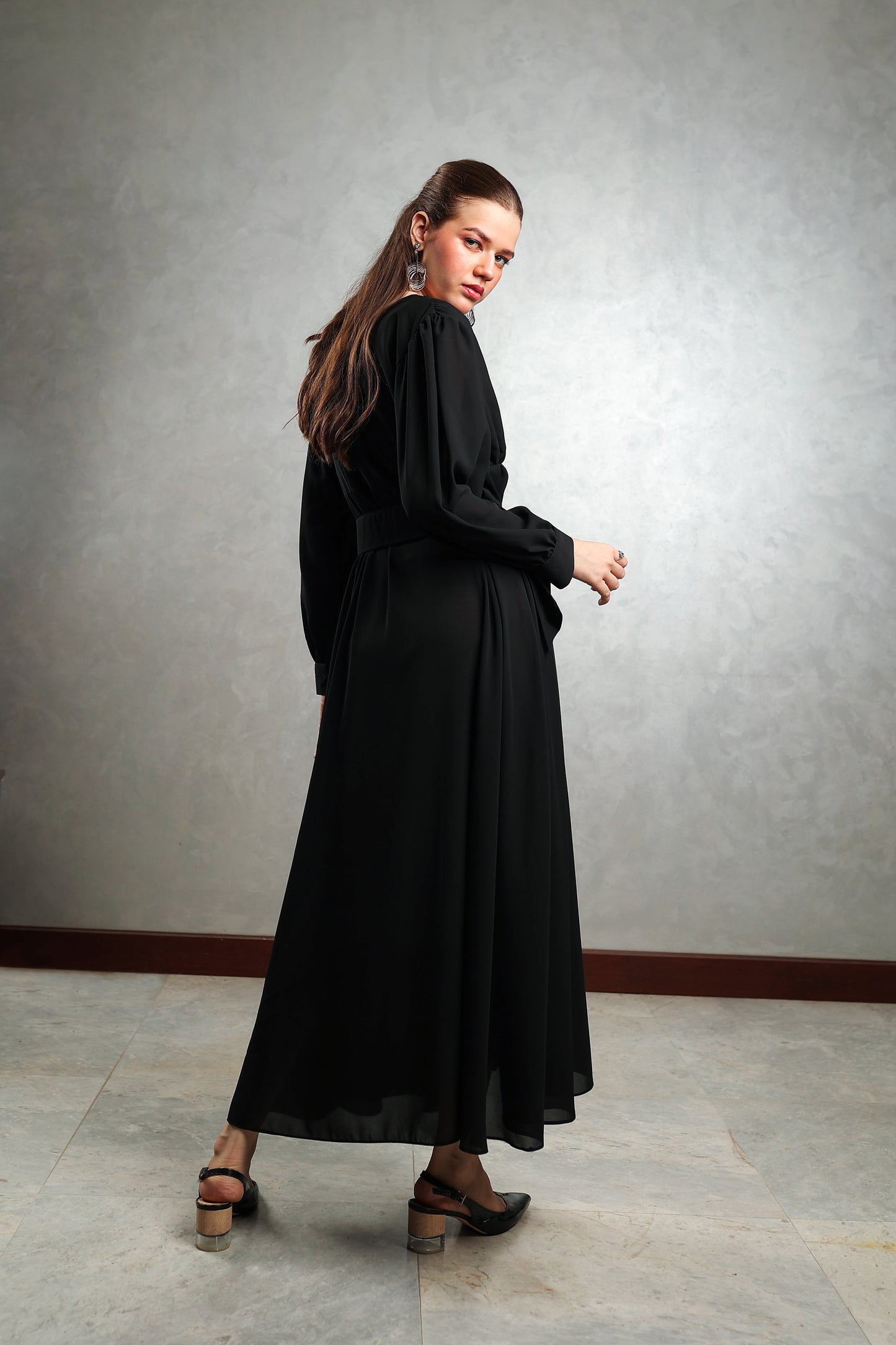 Esmeralda Black Maxi Dress