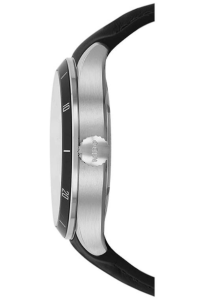 Mido Automatic 42mm Black and Grey Dial Men's Leather Strap Watch