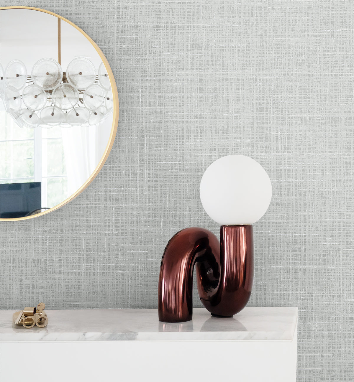 Glitter Faux Finish Storm Wallpaper from Deco 2 by Collins & Company
