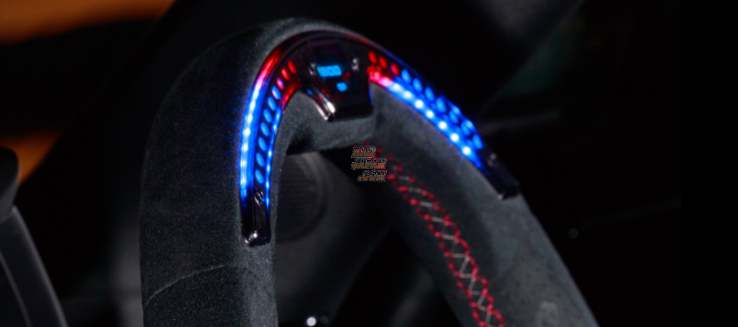 DAMD DPS358-D(L) Performance Steering Wheel for Impreza WRX/ STI 08-14 (Nappa Leather Blue/Red Stitch)