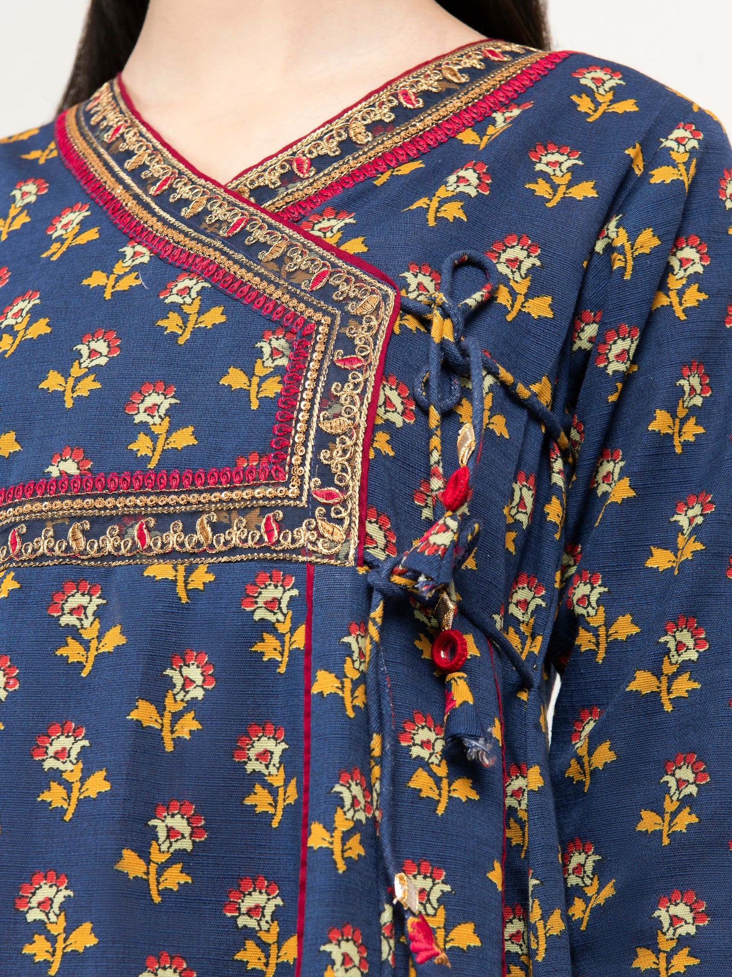 Embroidered Khaddar Suit