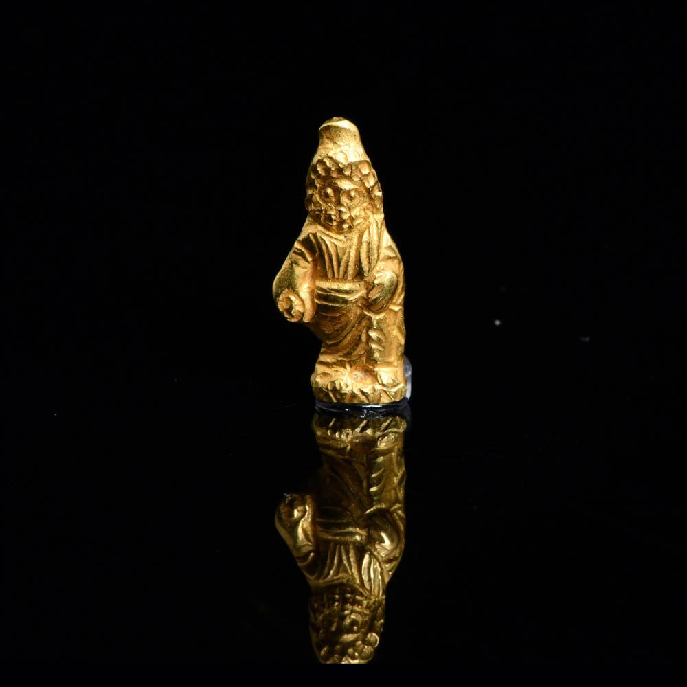 An Egyptian Gold Amulet of Zeus Serapis, Roman Imperial Period, ca. 1st Century CE