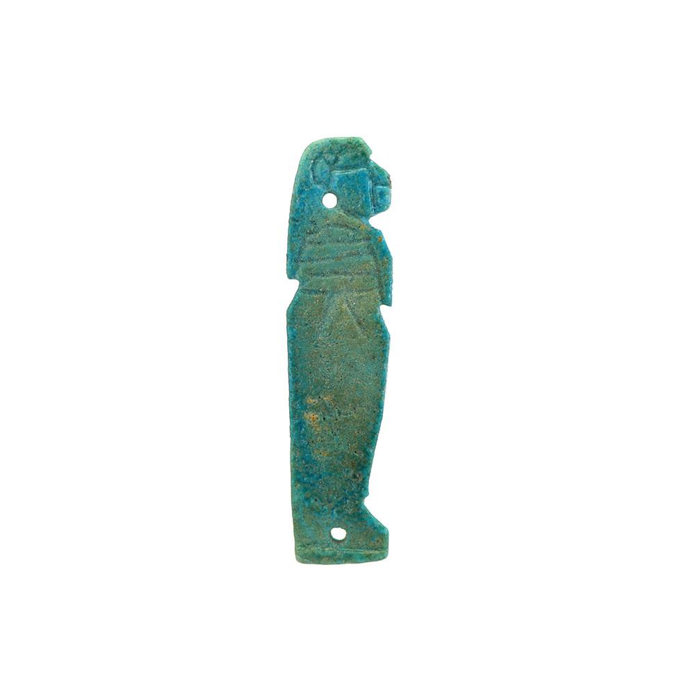 An Egyptian Faience Amulet for Imsety, Late Period, ca. 664 - 332 BCE